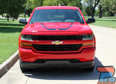 Chevy Silverado Special Decals Matte Black FLOW 3M 2016-2018