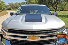 2019, 2020, 2021, 2022, 2023, 2024, 2025, 2026 Chevy Silverado Hood Stripe Graphics T-BOSS HOOD DECALS