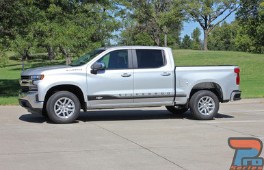 NEW! 2019, 2020, 2021, 2022, 2023, 2024, 2025, 2026 Chevy Silverado Side Graphics SILVERADO ROCKER 1