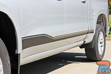 2019, 2020, 2021, 2022, 2023, 2024, 2025, 2026 Chevy Silverado Side Graphics SILVERADO ROCKER 1