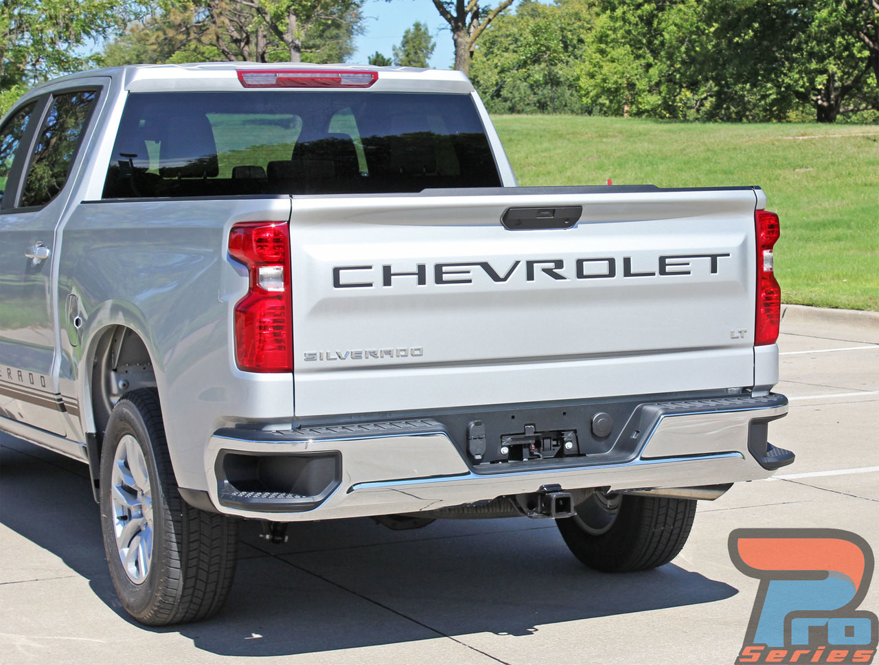 2020 2019 Chevy Silverado CHEVROLET Tailgate Letters Decals