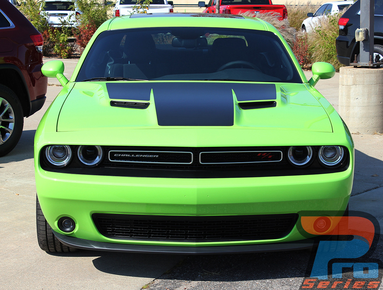 Dodge Challenger RT Hood Decals CHALLENGE HOOD 2015