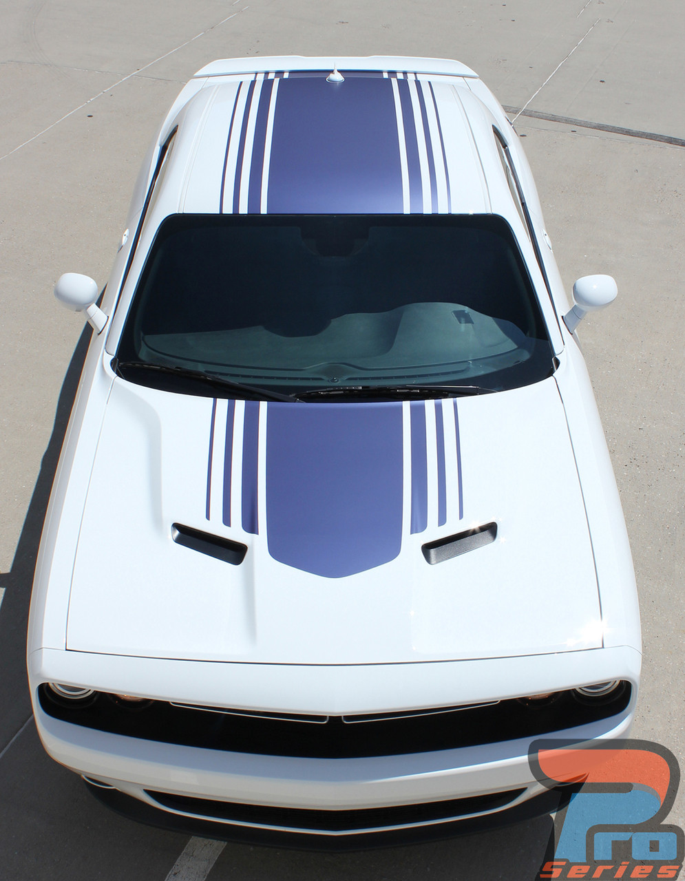2015 2016 2017 2018 Dodge Challenger Rally Racing Hood Roof Trunk Stripes Decal