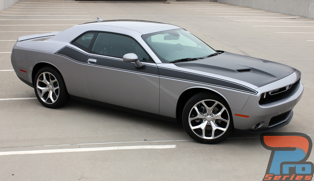 2011-2014 DODGE CHALLENGER SIDES STRIPES WITH PINS GRAPHICS DECALS STICKERS