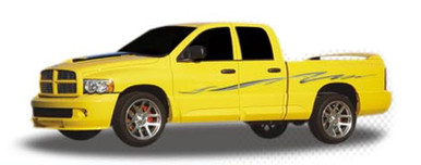 THRASHER : Automotive Vinyl Graphics - Universal Fit Decal Stripes Kit - Pictured with DODGE RAM 1500 (ILL-424)