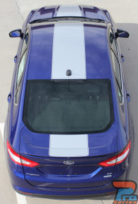 2013-2019 Ford Fusion Center Hood Wide Stripes OVERVIEW RALLY