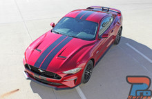 2018 Ford Mustang Center Racing Stripes STAGE RALLY 2018 2019 2020 2021 2022
