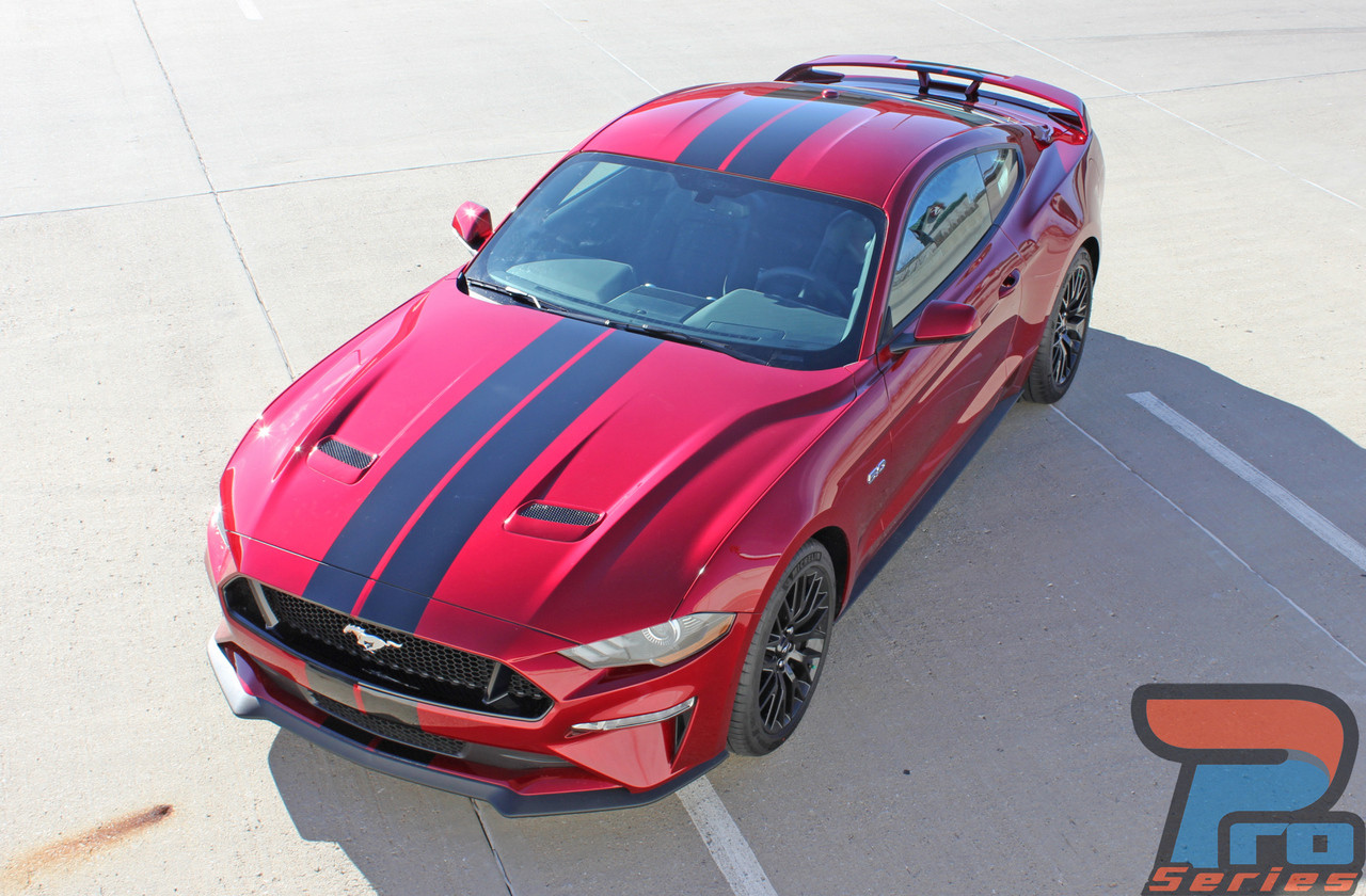 2020 STAGE RALLY Ford Mustang Stripes Racing Matte Black 3M
