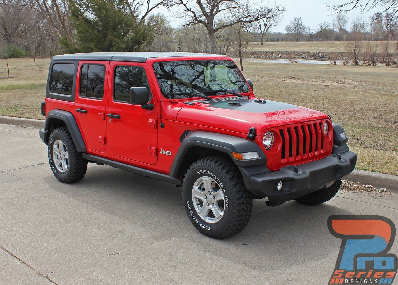 2018-2019 Jeep Wrangler Hood Decal SPORT HOOD 3M 2018-2019 Jeep Wrangler Hood Decal SPORT HOOD 3M