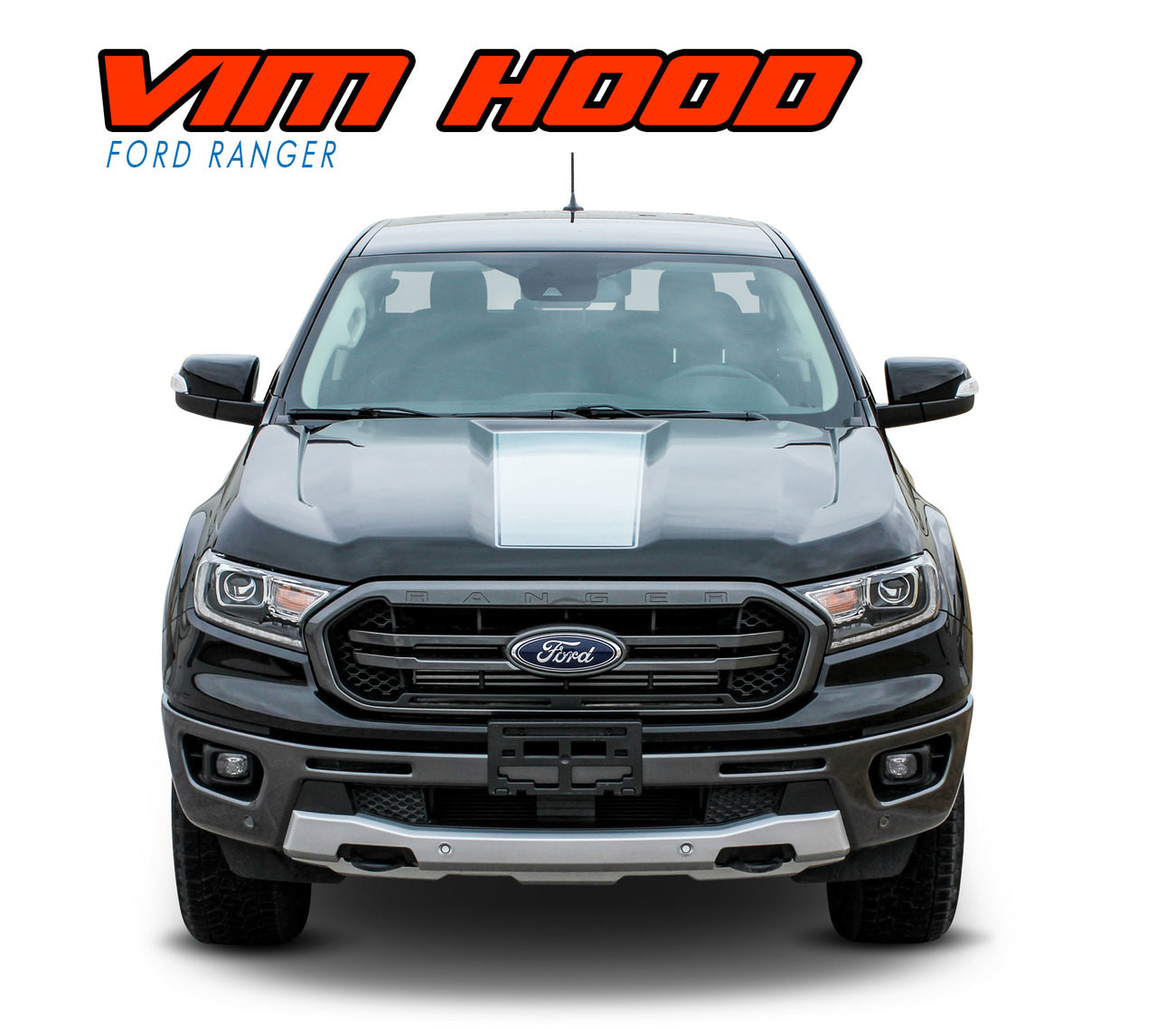 Vim Hood 2019 Ford Ranger Center Hood Decals Stripes Vinyl Graphics Kit