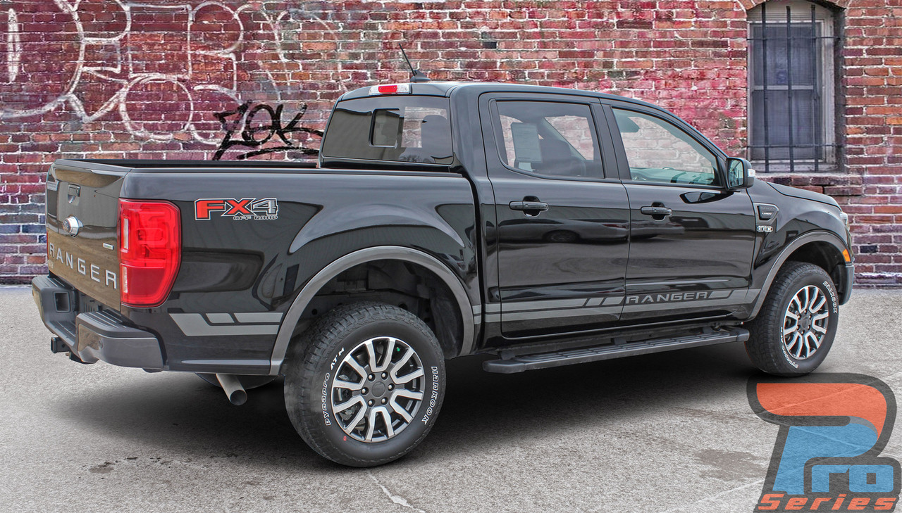 2019 2020 Ford Ranger Stripes Rapid Rocker Vinyl Graphic