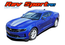 REV SPORT PIN : 2019 2020 2021 2022 Chevy Camaro Hood Racing Stripes and Hood Trunk Spoiler Vinyl Graphics and Decals Kit fits SS RS V6 Models