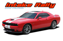 INTAKE RALLY : 2015-2020 2021 2022 2023 Dodge Challenger Hellcat SRT Racing Stripes Vinyl Graphic Decal Kit