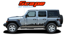 SCAPE : 2018-2026 Jeep Wrangler Side Door Vinyl Graphics Decals Stripes Kit (VGP-6426)
