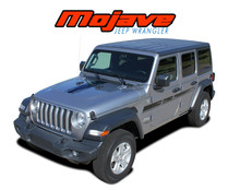 MOJAVE : 2018-2026 Jeep Wrangler Hood Graphic and Side Door Vinyl Decals Stripes Kit (VGP-6423)
