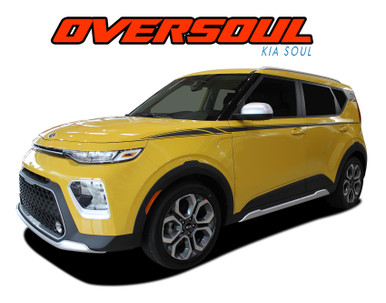 OVERSOUL : 2020 2021 2022 2023 2024 2025 Kia Soul Upper Body Line Accent Vinyl Graphics Decal Stripe Kit (VGP-6491)