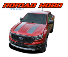 NOMAD HOOD : 2019 2020 2021 2022 Ford Ranger Hood Stripes Decals Vinyl Graphics Kit