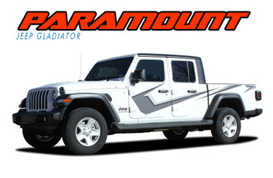 PARAMOUNT DIGITAL PRINT : 2020-2026 Jeep Gladiator Side Body Vinyl Graphics Decal Stripe Kit
