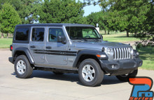 Side of 2017 Jeep Wrangler Decals HAVOC SIDE KIT 2018-2026