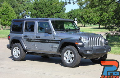 Side of 2017 Jeep Wrangler Decals HAVOC SIDE KIT 2018-2026