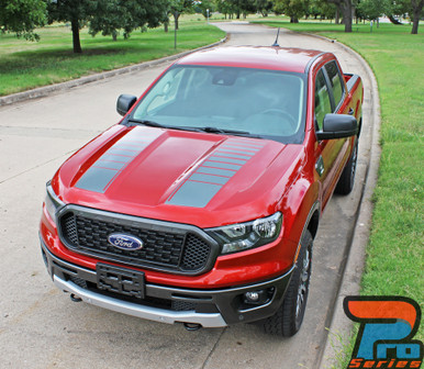 2019 Ford Ranger Hood Strobe Stripes NOMAD HOOD 2019 2020 2021 2022 2023