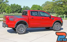 Side View of 2019 Ford Ranger Bed Side Graphics GUARDIAN 2019 2020 2021 2022 2023 2024