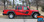 Side of red PARAMOUNT SOLID Jeep Gladiator Side Body Graphics Decal Stripe Kit for 2020-2021