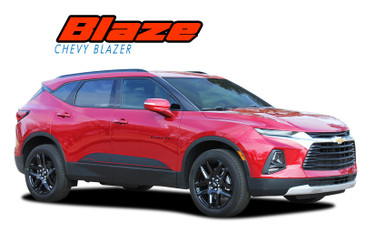 BLAZE : 2019 2020 2021 2022 2023 2024 Chevy Blazer Side Door Stripes Body Decals Accent Vinyl Graphics Kit