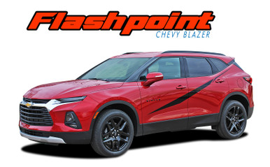 FLASHPOINT : 2019, 2020, 2021, 2022, 2023, 2024, 2025, 2026 Chevy Blazer Side Body Stripes Door Decals Accent Vinyl Graphics Kit