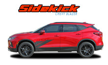 SIDEKICK : 2019 2020 2021 2022 2023 Chevy Blazer Side Body Stripes Fender to Door Decals Accent Vinyl Graphics Kit