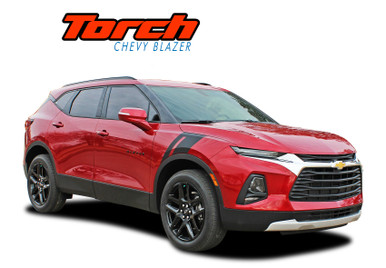 TORCH : 2019, 2020, 2021, 2022, 2023, 2024, 2025, 2026 Chevy Blazer Fender to Hood Stripes Decals Accent Vinyl Graphics Kit