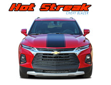 HOTSTREAK : 2019, 2020, 2021, 2022, 2023, 2024, 2025, 2026 Chevy Blazer Hood Stripes Decals Accent Vinyl Graphics Kit
