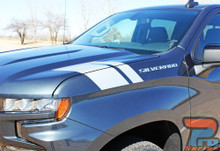 Close Up of 2019, 2020, 2021, 2022, 2023, 2024, 2025, 2026 Chevy Silverado Fender Stripes 1500 HASH MARKS