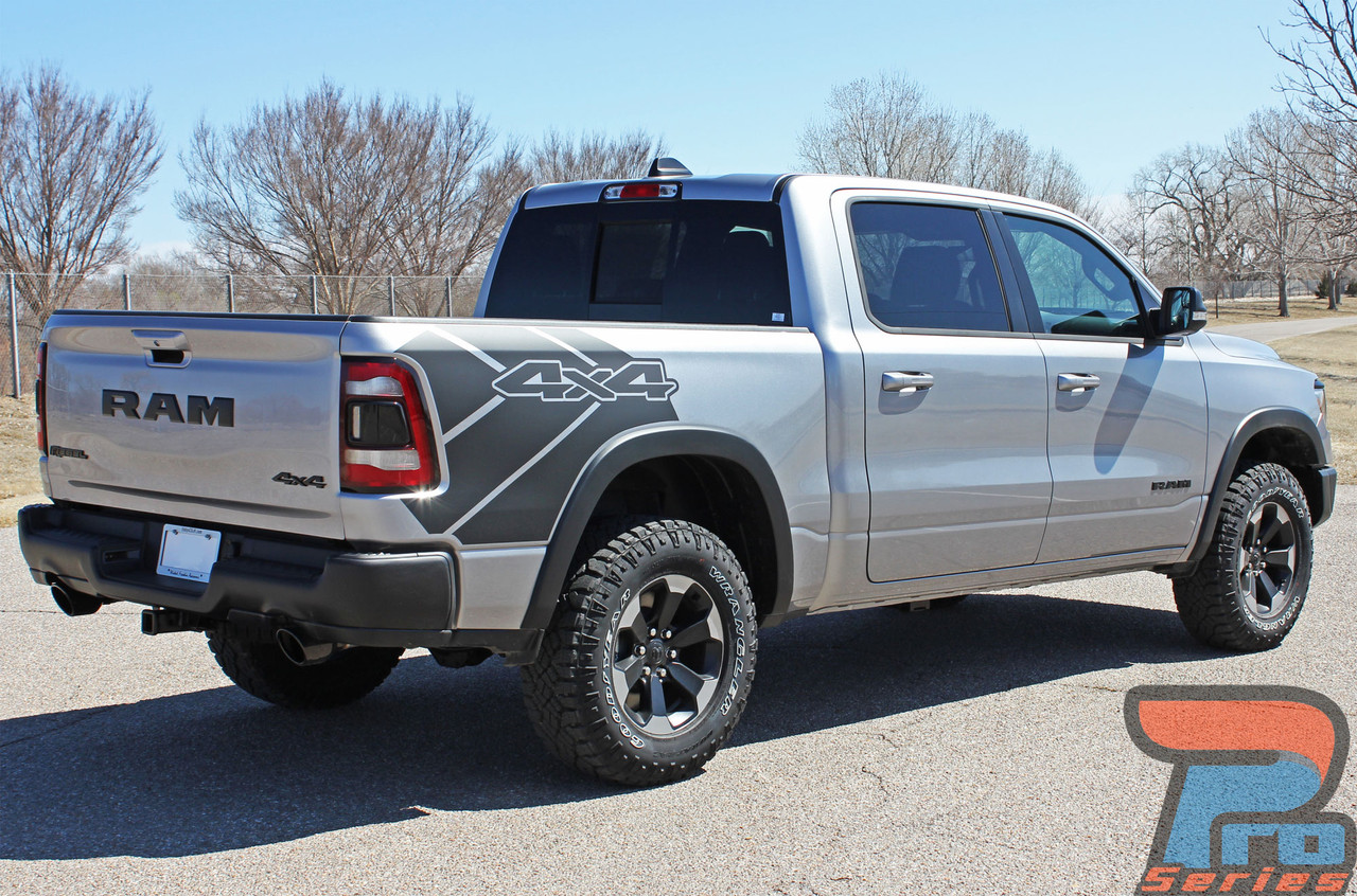 REB SIDES Dodge Ram Rebel Decals Ram Rebel 1500 Stripes Ram Vinyl Graphics