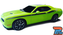 Side of Green 2018 Dodge Challenger Stripes DUEL 15 2015-2021 2022