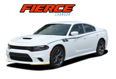 FIERCE : 2015-2023 Dodge Charger Side Door Stripes and Body Vinyl Graphic Decals Stripe Kit