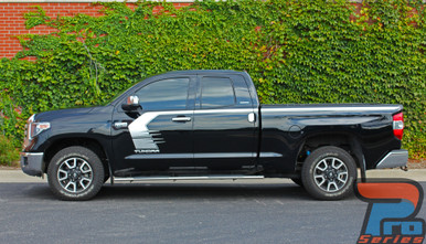 Side of NEW! 2015-2021 Toyota Tundra Door Side Stripes TEMPEST