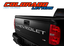 COLORADO TAILGATE LETTERS : 2021 2022 Chevy Colorado Rear Tailgate Letter Decals Vinyl Graphics