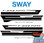2021 2022 F-150 SWAY : 2021 2022 Ford F-150 Side Door Body Stripes Vinyl Graphic Decals Kit (VGP-7474)