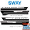 2021 2022 2023 2024 F-150 SWAY : 2021 2022 2023 2024 Ford F-150 Side Door Body Stripes Vinyl Graphic Decals Kit (VGP-7474)