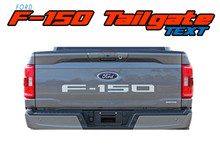 2021 2022 2023 F-150 SWAY TEXT : 2021 2022 2023 Ford F-150 Tailgate Text Letters Decals Stripes Vinyl Graphic Decal Kit (VGP-7476)