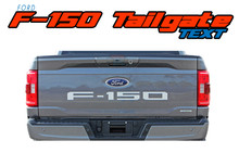 2021-2026 F-150 TEXT : 2021-2026 Ford F-150 Tailgate Text Letters Decals Stripes Vinyl Graphic Decal Kit (VGP-7476)