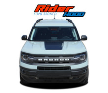 RIDER HOOD : 2021 2022 2023 Ford Bronco Sport Hood Stripes Hood Decals Body Vinyl Graphics Kit