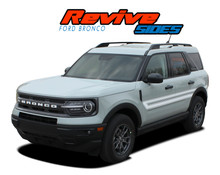 REVIVE RETRO : 2021 2022 2023 Ford Bronco Sport Side Door Decals Body Stripes Vinyl Graphics Kit