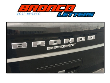LETTER DECALS : 2021-2026 Ford Bronco Sport Name Text Decals for Grill and Rear Gate Emblems Vinyl Graphics Decals Stripes Kit