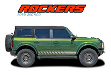 ROCKERS : 2021 2022 Ford Bronco Full Size Lower Rocker Panel Side Door Decals Body Stripes Vinyl Graphics Kit (VGP-8292)