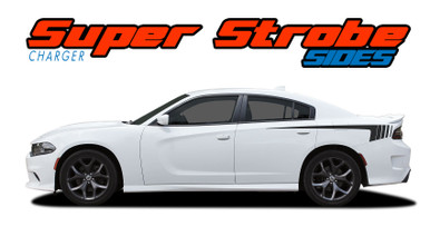 SUPER STROBE : 2015-2023 Dodge Charger Side Stripes and Body Vinyl Graphic Decals Stripe Kit (VGP-8721)