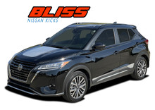 BLISS : 2018-2024 Nissan Kicks Hood Graphics and Body Door Accent Striping Vinyl Graphic Stripes Decal Kit (VGP-8561)
