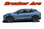 MUSTANG BREAKER ARC : 2021-2026 Ford Mustang Electric Mach-E Hood Stripes Double Bar Decals Vinyl Graphics Kit (VGP-9020)