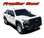 FRONTIER HOOD : 2022-2024 Nissan Frontier Hood Graphics Decal Blackout Vinyl Stripes Decal Kit